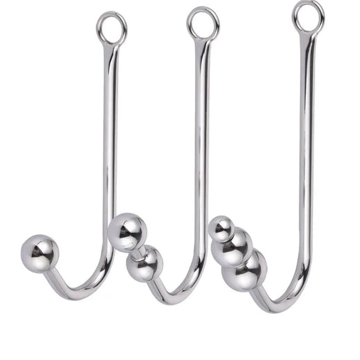 Anal Hook Collar with Beaded and 5334 Cuffs Elegant 0122